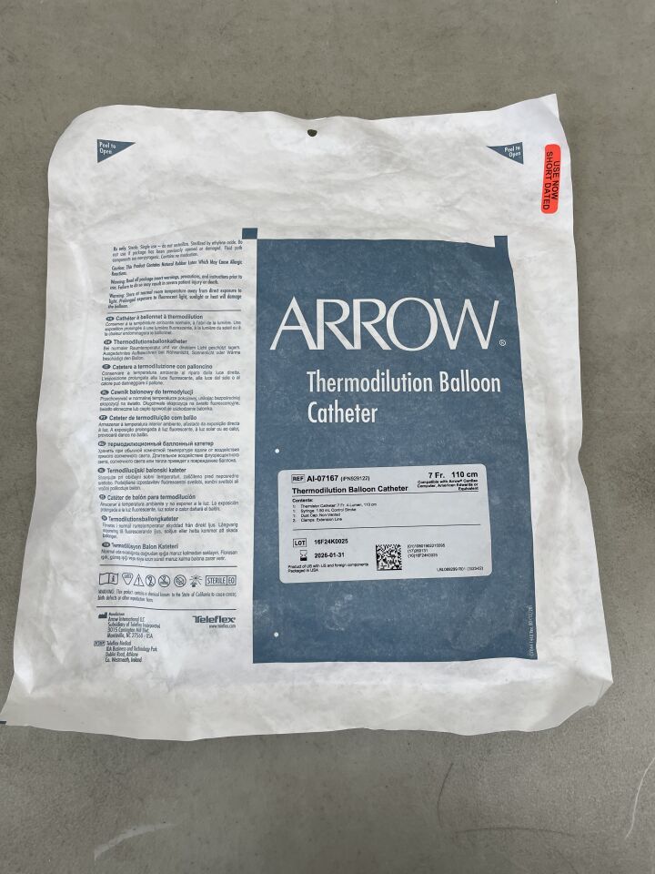 AI-07167 - TELEFLEX - Thermodilution Balloon Catheter 7F x 110cm, (EA) - ( Expiry Date: 2026-01-31 )