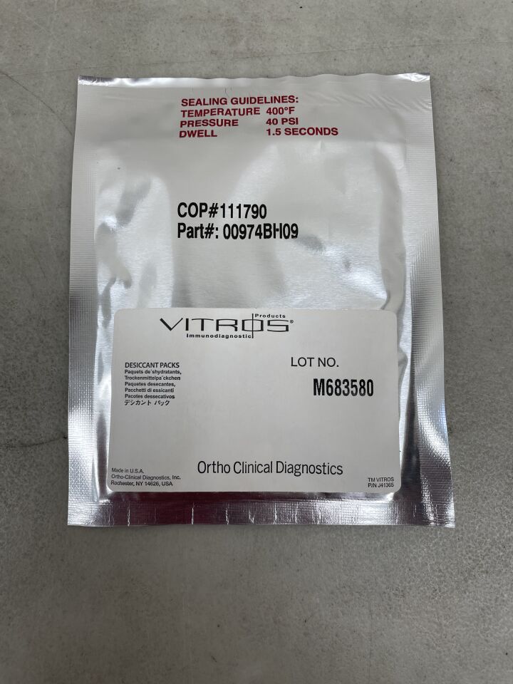680 0083 - VITROS - Ortho-Clinical Diagnostics Consumable Dessicant For ECIQ/3600/5600 Chemistry Analyze, (EA)