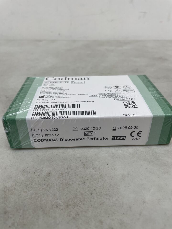 26-1222 - CODMAN - Disposable Perforator with Hudson End, 11 mm Length, (BX/1) - ( Expiry Date: 2025-09-30 )