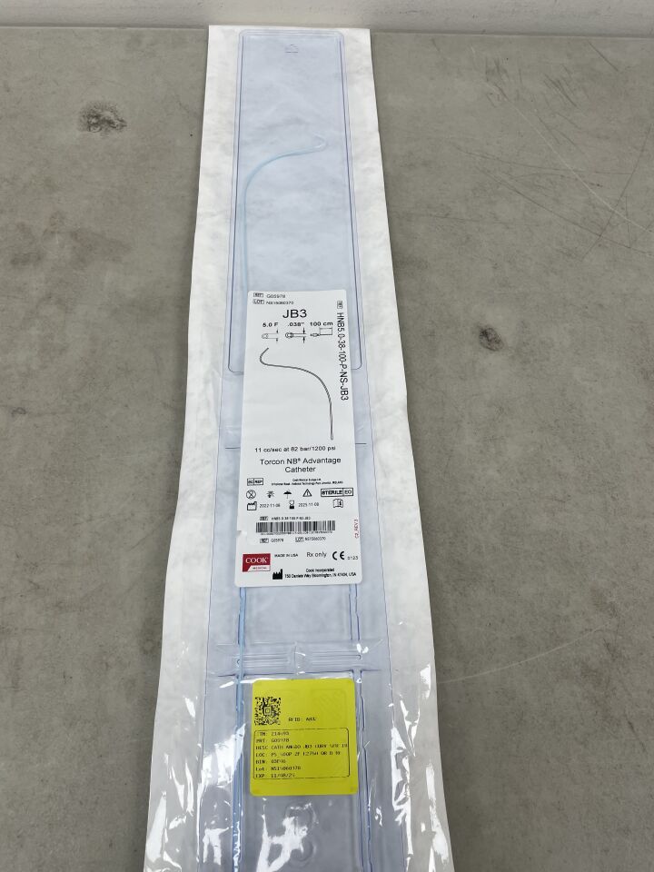 G05978 - COOK - Torcon NB Advantage Catheter - 5Fr x .038" x 100cm, (EA) - ( Expiry Date: 2025-11-08 )