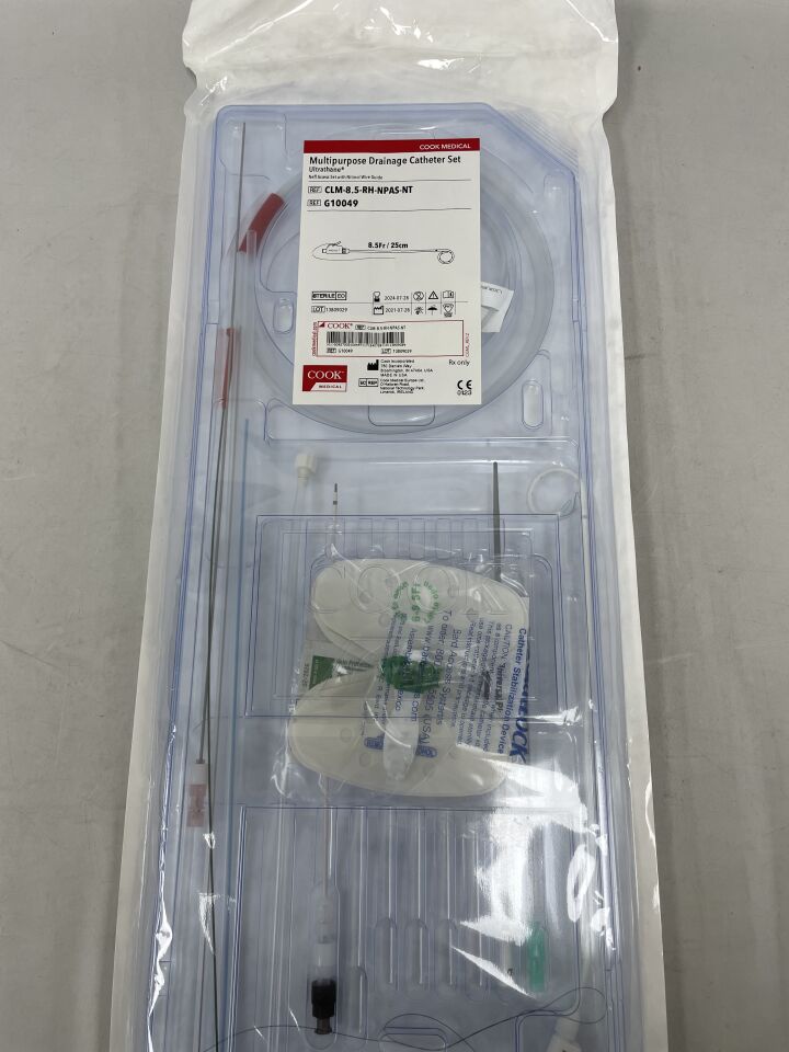 G10049 - COOK - Multipurpose Drainage Catheter Set 8.5F x 25cm, (EA) - ( Expiry Date: 2024-08-12 )
