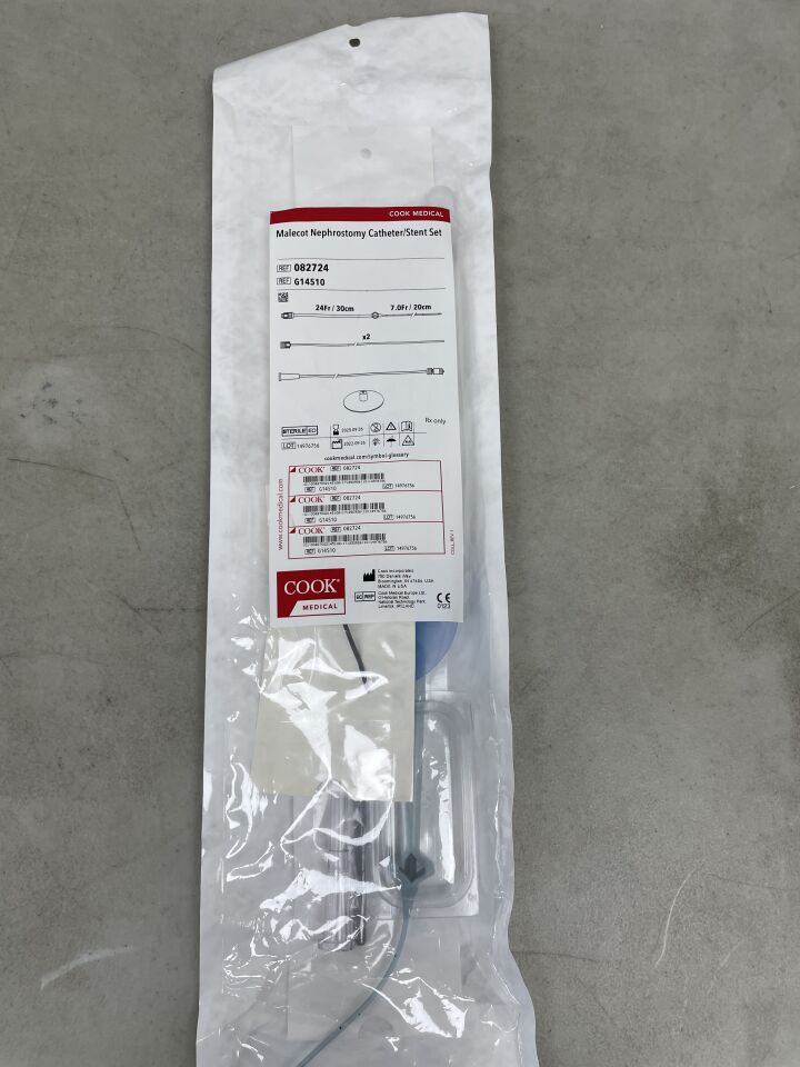 G14510 - COOK - Malecot Nephrostomy Catheter / Stent Set 7F/24F, (EA) - ( Expiry Date: 2025-09-26 )