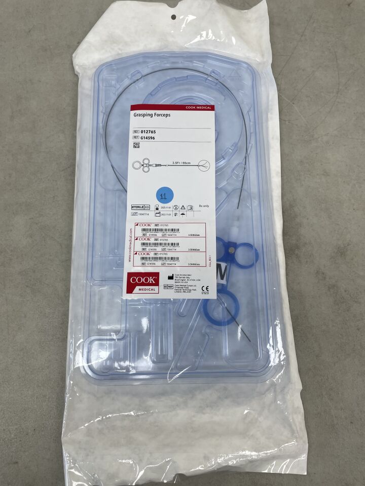 G14596 - COOK - Grasping Forceps, 3.5Fr x 65cm, (EA) - ( Expiry Date: 2025-11-01 )