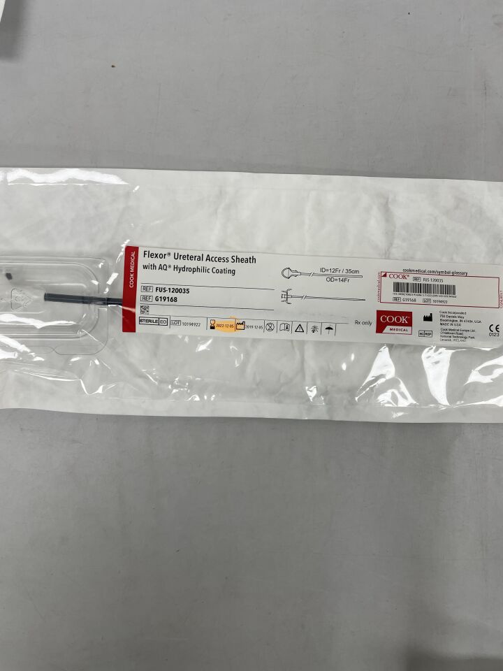 G19168 - COOK - Flexor Ureteral Access Sheath 12F x 35cm, (EA) - ( Expiry Date: 2025-08-16 )