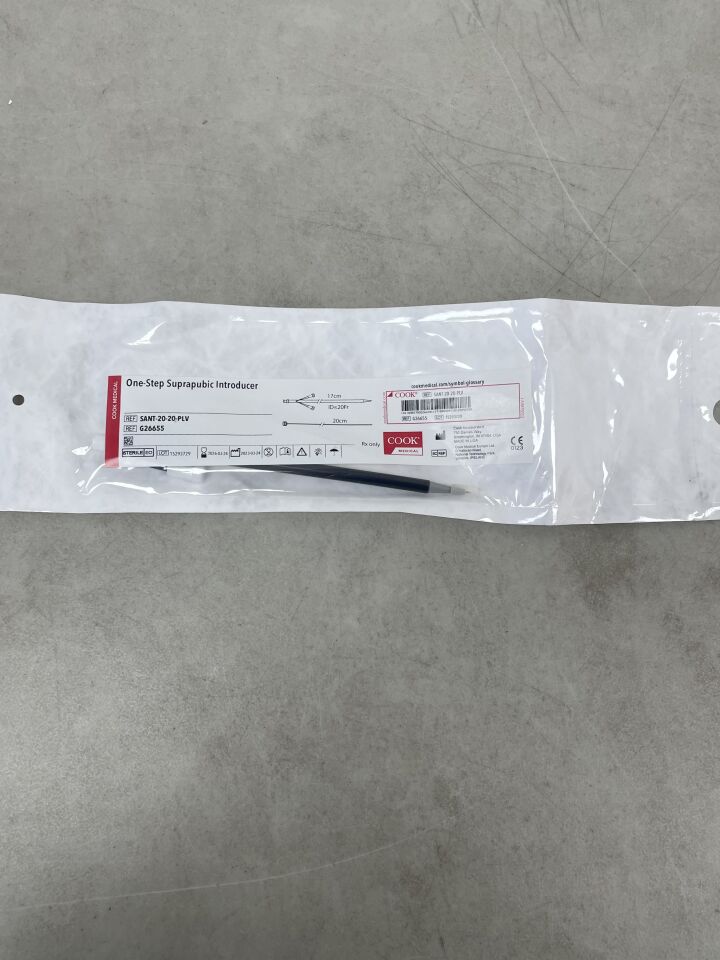 G26655 - COOK - One-Step Suprapubic Introducer 20Fr, 17cm, 20cm, (EA) - ( Expiry Date: 2026-03-24 )
