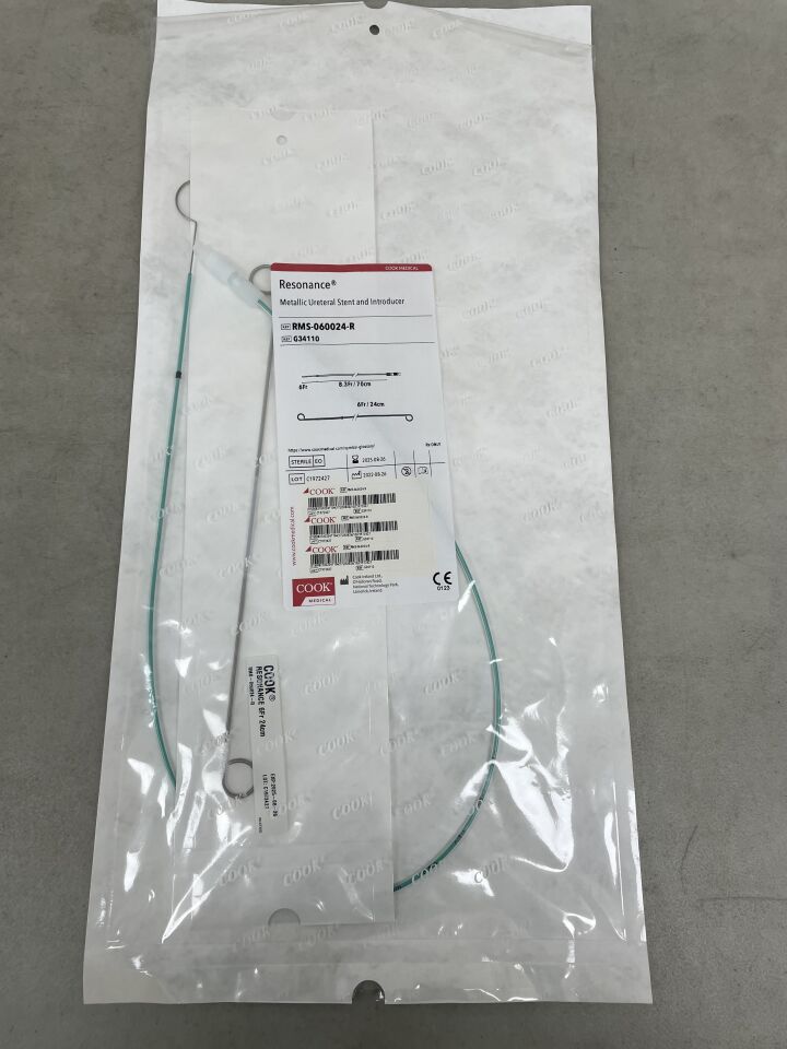 G34110 - COOK - Resonance Metallic Ureteral Stent and Introducer, (EA) - ( Expiry Date: 2025-08-26 )
