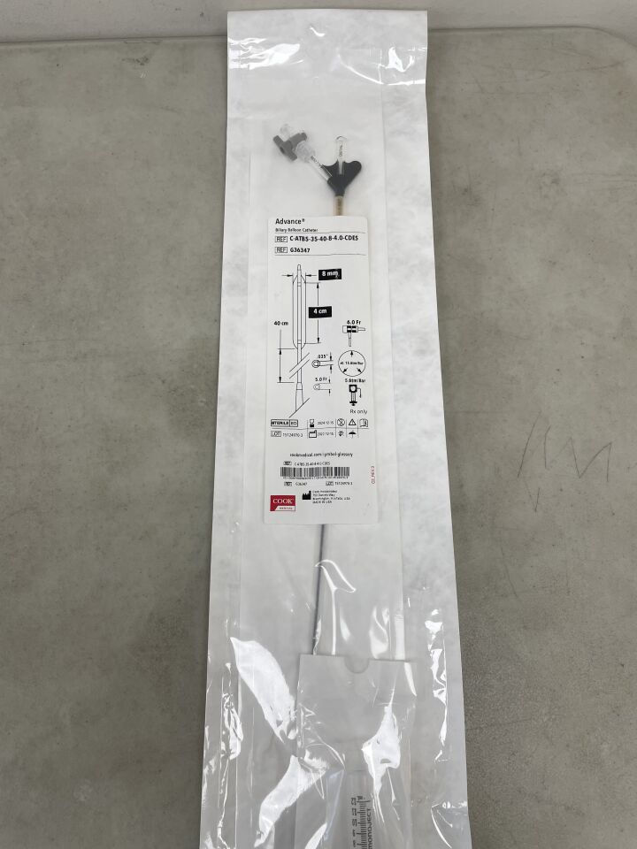 G36347 - COOK - Advance ATB PTA Dilatation Catheter 8mm x 4cm, 40cm, (EA) - ( Expiry Date: 2024-12-15 )