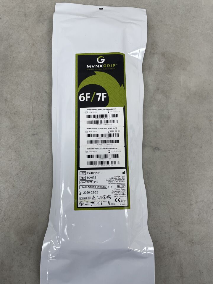 MX6721 - CORDIS - MynxGrip 6F/7F Vascular Closure Device, (EA) - ( Expiry Date: 2026-02-28 )