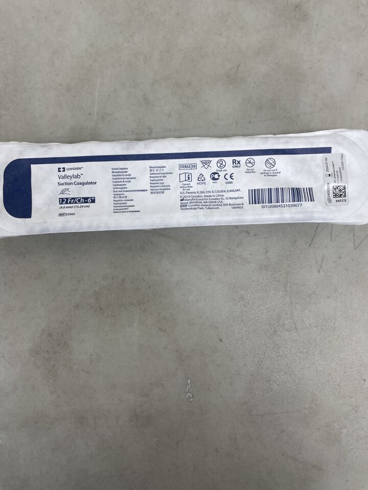 E3305 - COVIDIEN - Valleylab Hand and Foot Switch Suction Coagulator, 12Fr/Ch-6", (EA) - ( Expiry Date: 2024-07-02 )