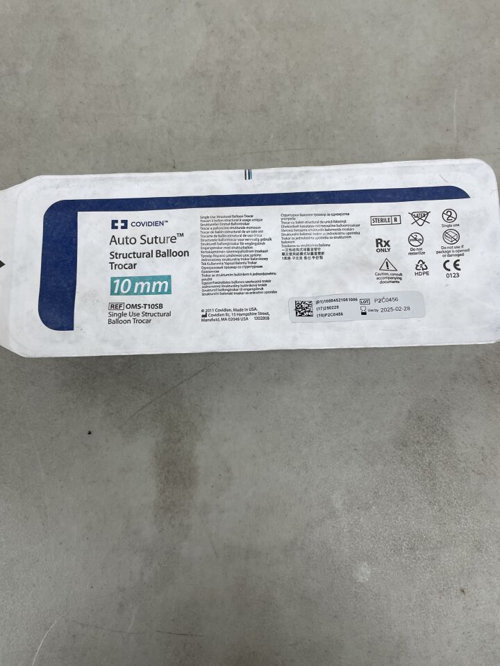 OMS-T10SB - COVIDIEN - Spacemaker Structural Balloon Trocar with Built-in Converters, 5 and 7/8 mm, (EA) - ( Expiry Date: 2025-02-28 )