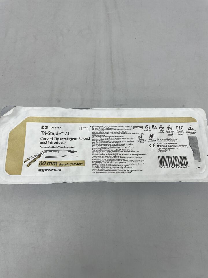 SIG45CTAVM - COVIDIEN - Vascular/Medium Tri-Staple 2.0 Curved Tip Reload 45mm , (EA) - ( Expiry Date: 2026-02-28 )