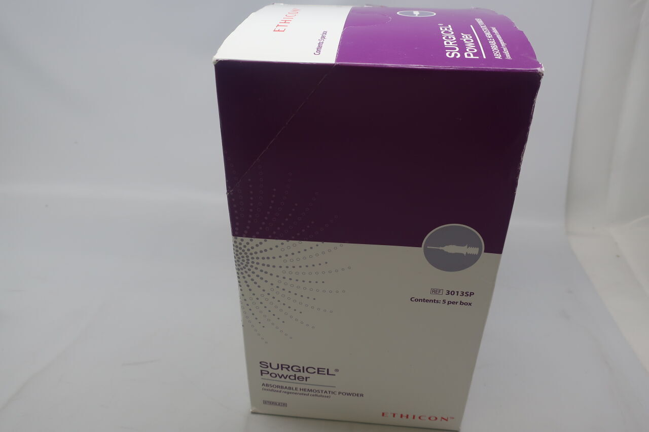 3013SP - ETHICON - Surgicel Powder Absorbable Hemostat, 3 g, (BX/5) - ( Expiry Date: 2025-07-25 )