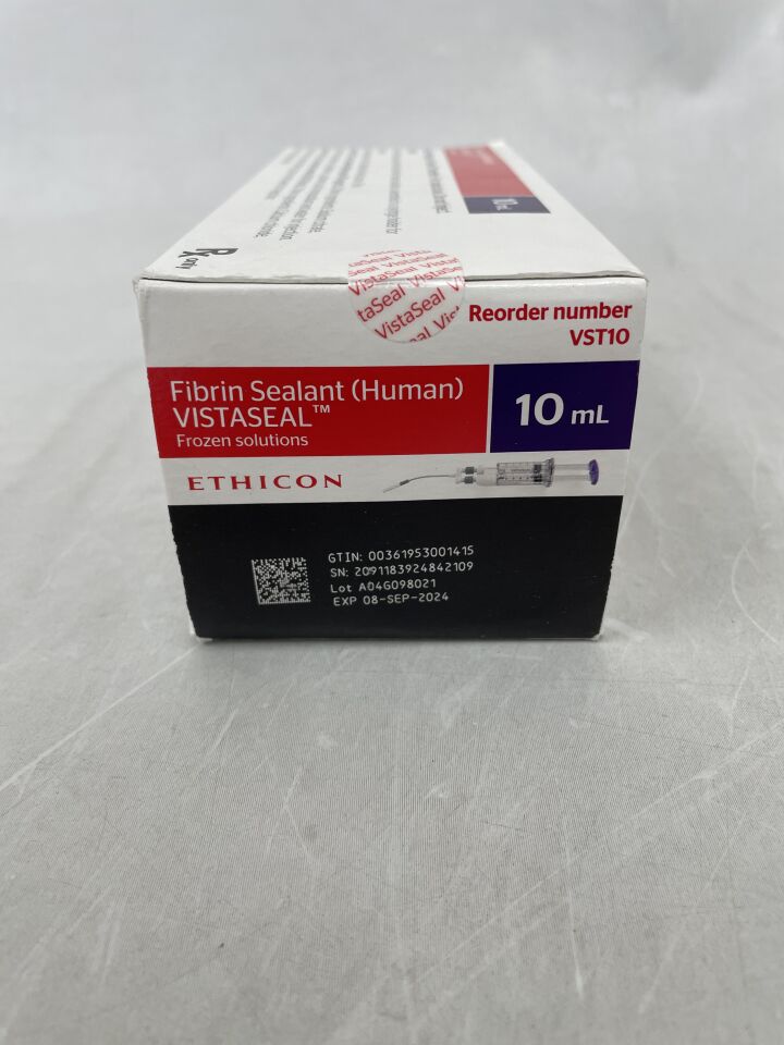 VST10 - ETHICON - Fibrin Sealant (Human) Vista Seal Frozen Solutions 10mL, (BX/1) - ( Expiry Date: 2025-07-24 )