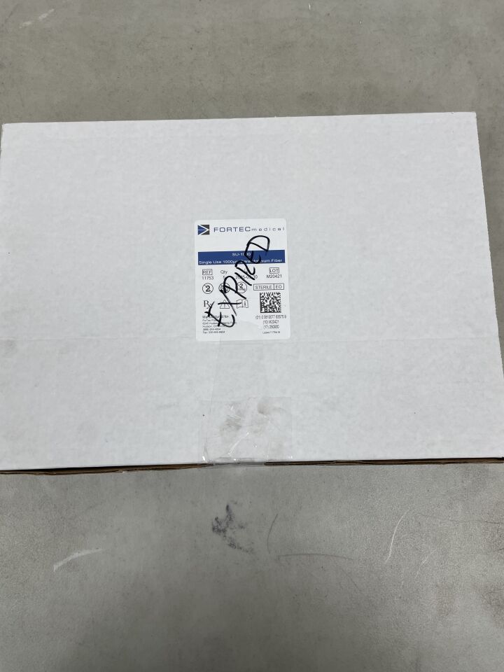 11753 - FORTEC MEDICAL - Bare Holmium Laser Fiber, 1000µm, SU-1000, (BX/5) - ( Expiry Date: 2025-09-30 )