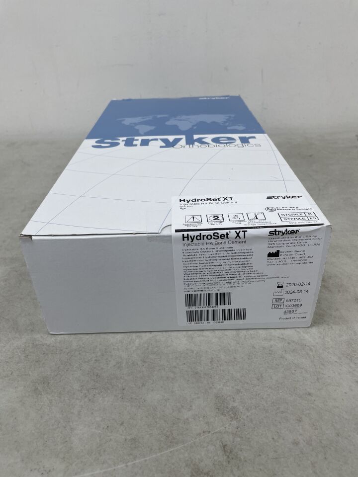 897010 - STRYKER - HydroSet XT Injectable HA Bone Cement 10cc, (BX/1) - ( Expiry Date: 2026-02-14 )