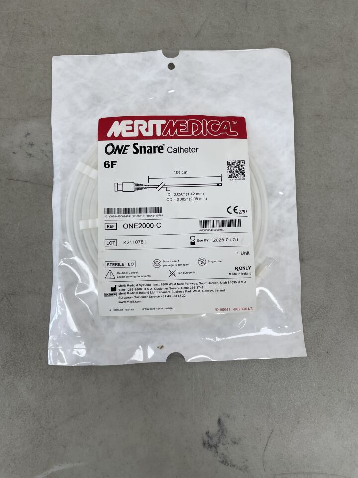 ONE2000-C - MERIT MEDICAL - ONE Snare Catheter, 6F x 100cm, (EA) - ( Expiry Date: 2026-01-31 )