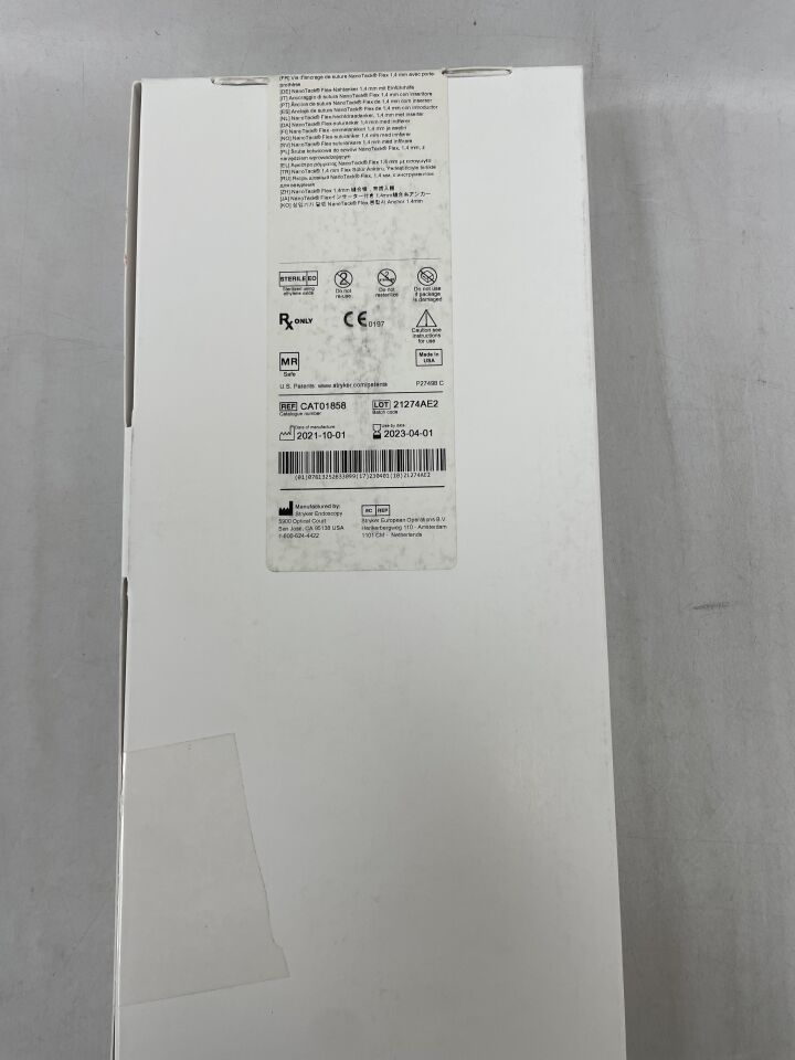 CAT01858 - STRYKER - Pivot NanoTack Suture Anchor 1.4mm with Flex Inserter, (BX/1) - ( Expiry Date: 2025-10-14 )