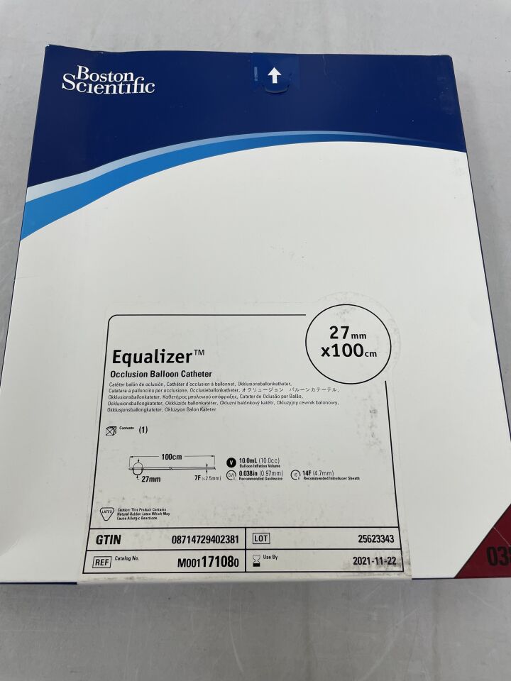 17108 - BOSTON SCIENTIFIC - Equalizer Occlusion Balloon Catheter - 27mm x 100cm, (BX/1) - ( Expiry Date: 2021-11-22 )