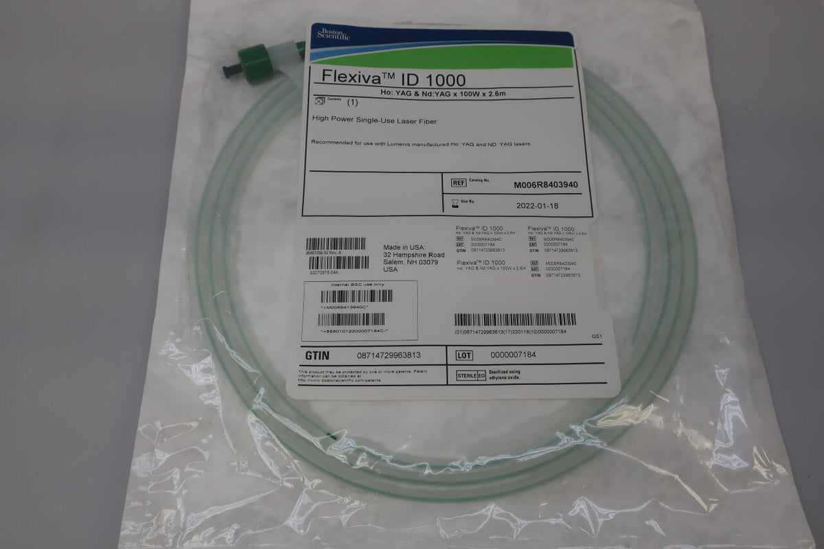 R840394 - BOSTON SCIENTIFIC - Flexiva ID 100 High Power Single-Use Laser Fiber - 100W x 2.6m, ()