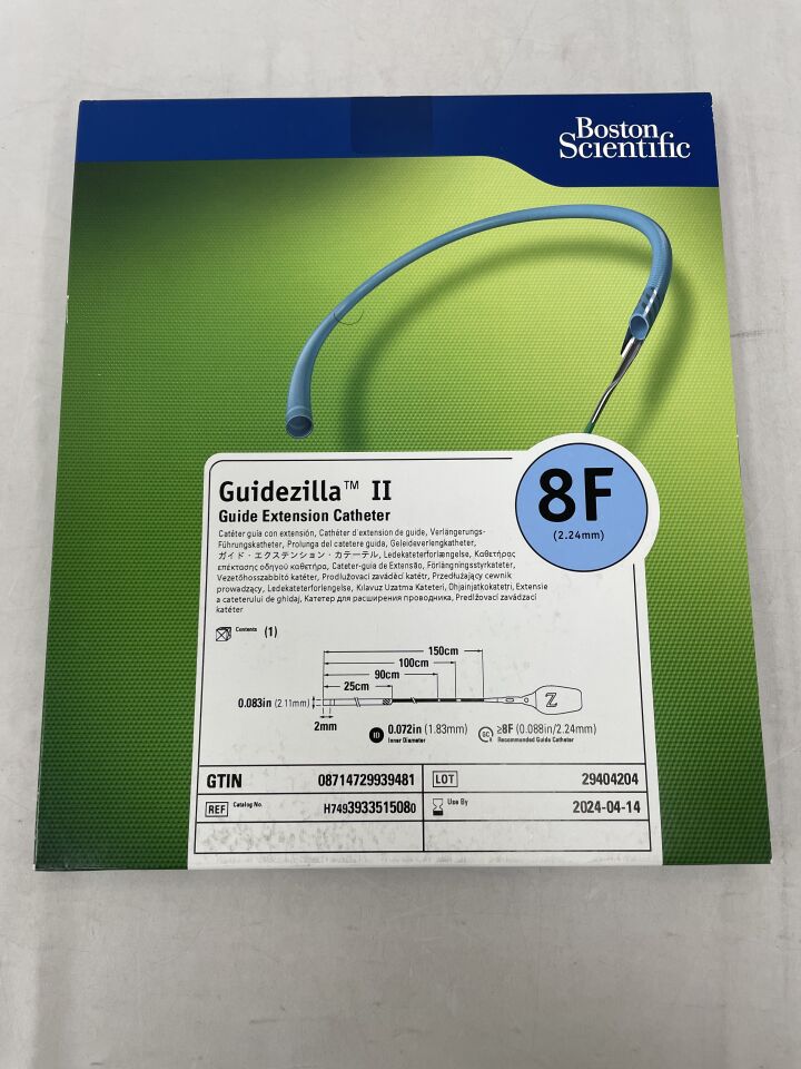 393351508 - BOSTON SCIENTIFIC - guidezilla ii guide extension catheter - 8fr x .072" x 150cm, (BX/1) - ( Expiry Date: 2024-03-24 )