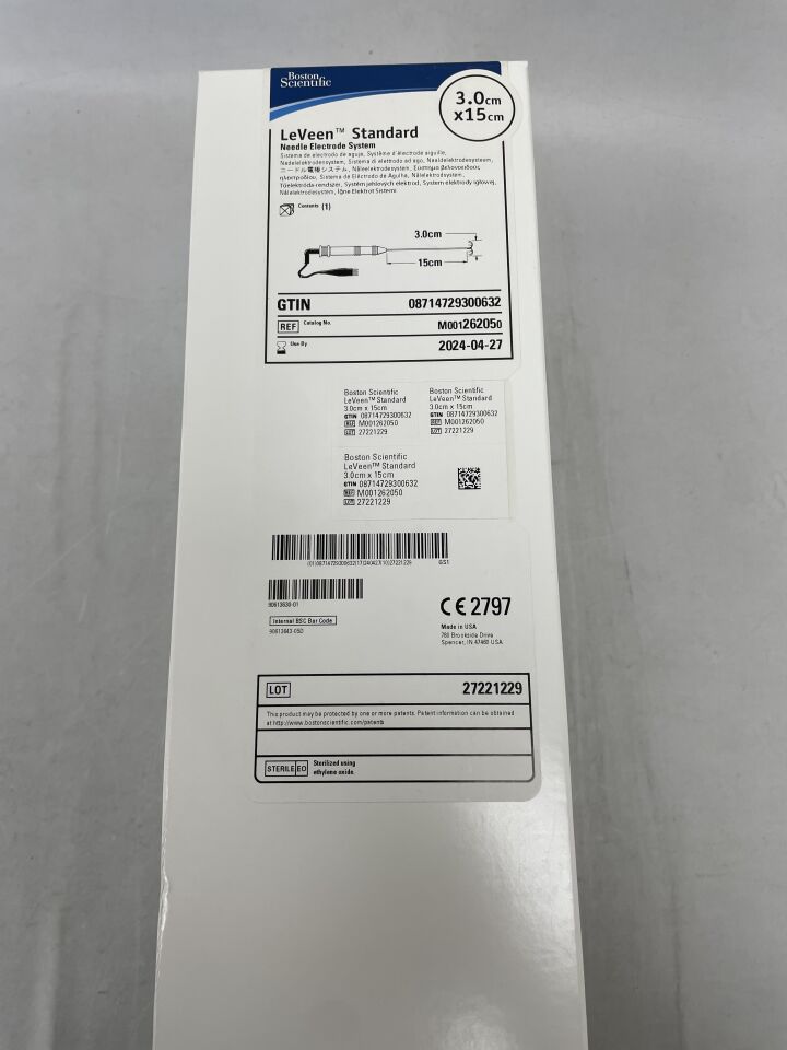 26205 - BOSTON SCIENTIFIC - LeVeen Standard Needle Electrode System 3cm x 15cm, (BX/1) - ( Expiry Date: 2024-04-27 )