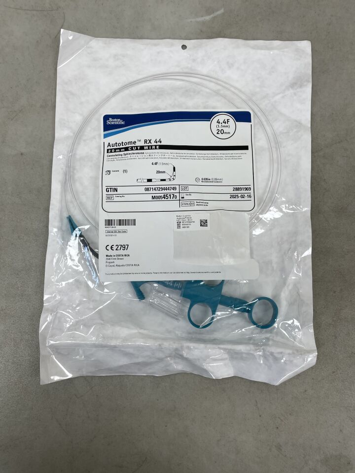 4517 - BOSTON SCIENTIFIC - Autotome RX 44 Cannulating Sphincterotome - 20mm Cut Wire - 4.4Fr x 20mm, (EA) - ( Expiry Date: 2024-09-25 )