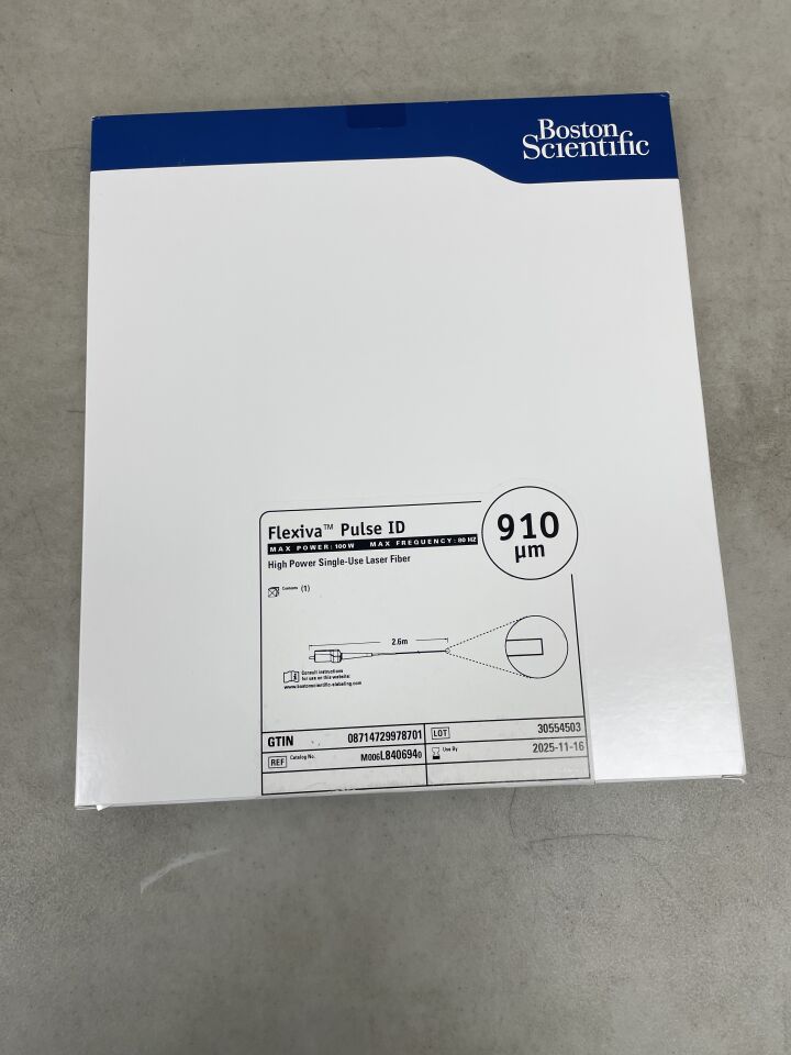 L840694 - BOSTON SCIENTIFIC - Flexiva Pulse ID High Power Single-Use Laser Fiber - 100W x 80HZ - 2.6m x 910µm, (BX/1) - ( Expiry Date: 2025-11-16 )