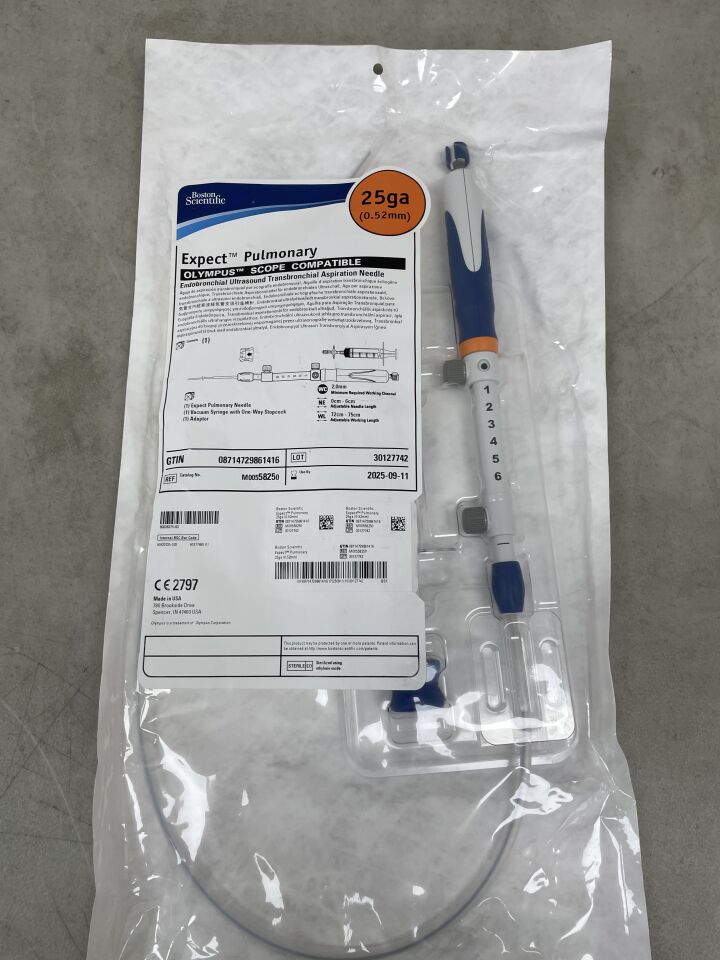 5825 - BOSTON SCIENTIFIC - Expect Pulmonary Endobronchial Ultrasound Transbronchial Aspiration Needle - Olympus Scope Compatible - 25Ga, (BX/1) - ( Expiry Date: 2026-03-22 )