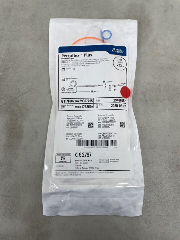 175261 - BOSTON SCIENTIFIC - Percuflex Plus Ureteral Stent - 6Fr x 22cm, (BX/1) - ( Expiry Date: 2026-03-29 )