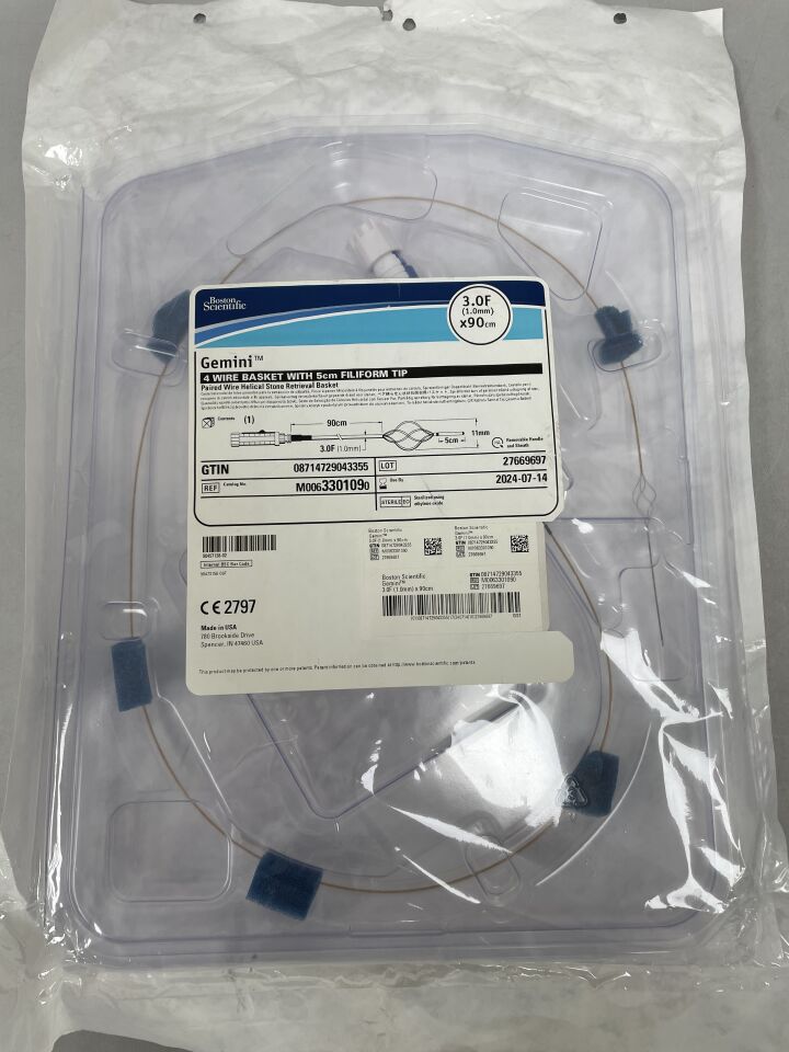 330109 - BOSTON SCIENTIFIC - Gemini 4 Wire Basket with 5cm Filiform Tip, (EA) - ( Expiry Date: 2026-05-29 )