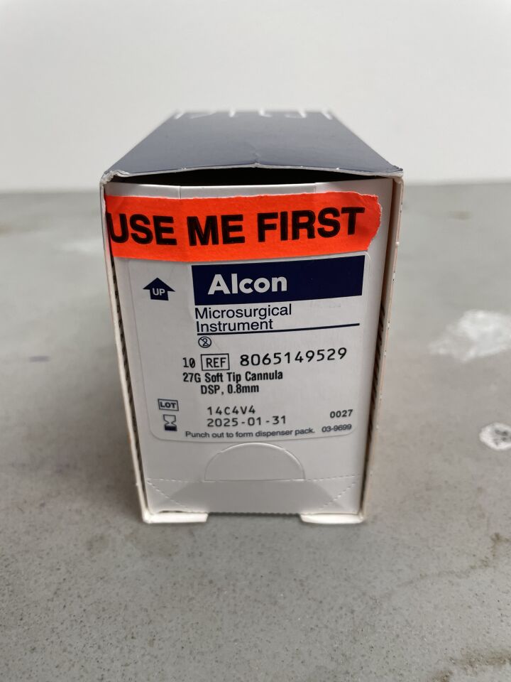 8065149529 - ALCON - 27G Soft Tip Cannula DSP, 0.8mm, (BX/10) - ( Expiry Date: 2025-09-30 )