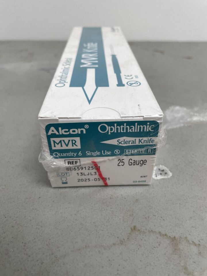 8065912501 - ALCON - MVR Ophthalmic Scleral Knife, 25 Gauge, (BX/6) - ( Expiry Date: 2025-11-30 )