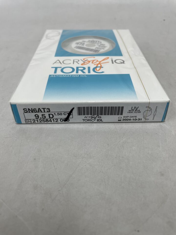SN6AT3.095 - ALCON - AcrySof IQ Toric Astigmatism Intraocular Lens, 9.5D, (BX/1) - ( Expiry Date: 2025-11-17 )