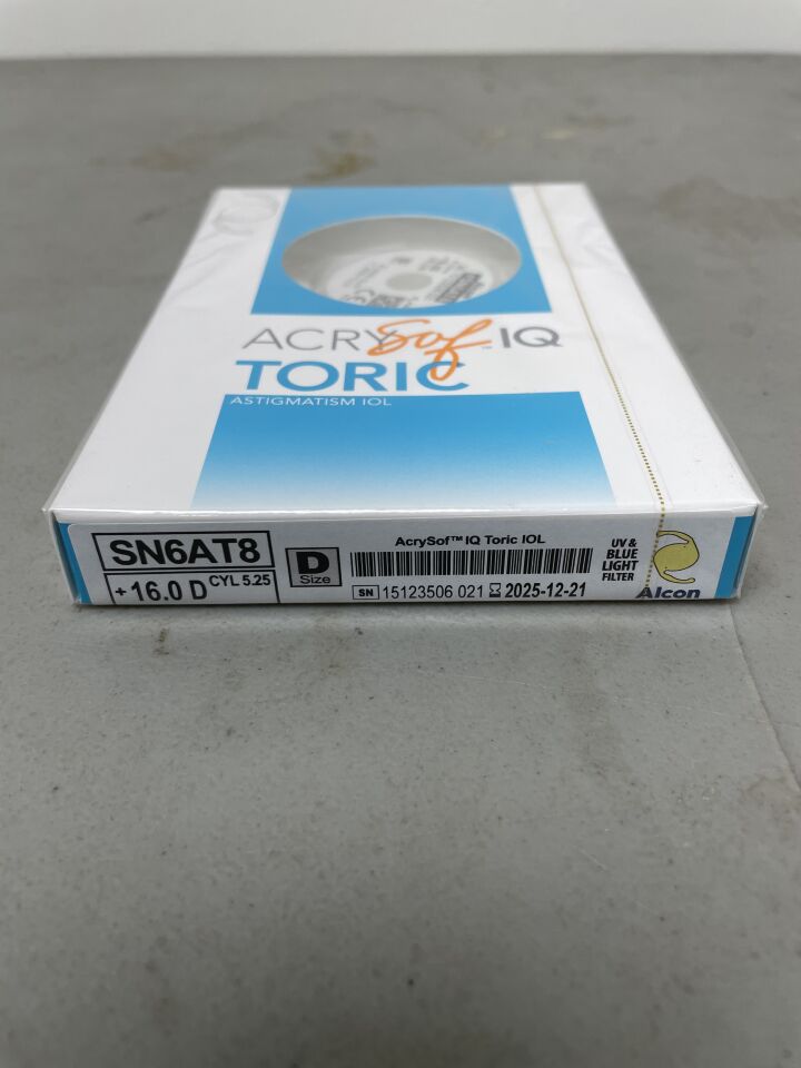 SN6AT8.160 - ALCON - AcrySof IQ Toric Astigmatism IOL, 16.0D, (BX/1) - ( Expiry Date: 2025-11-29 )