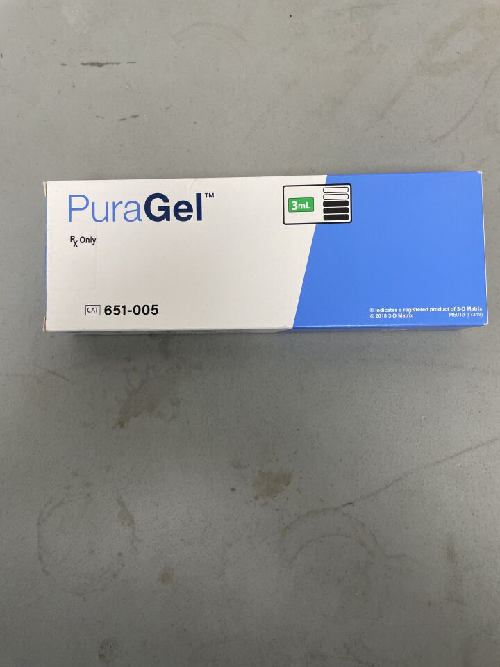 651-005 - 3D MATRIX - PuraGel 3mL, (BX/1)
