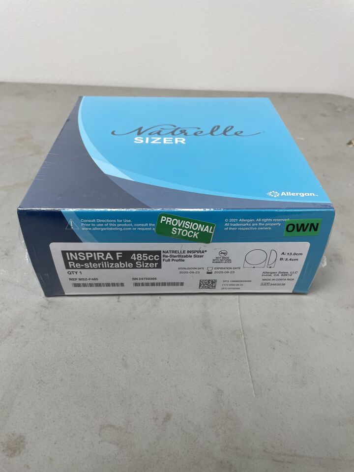 MSZ-F485 - ALLERGAN - Natrelle INSPIRA Resterilizable Sizers, Full, (BX/1) - ( Expiry Date: 2024-06-23 )