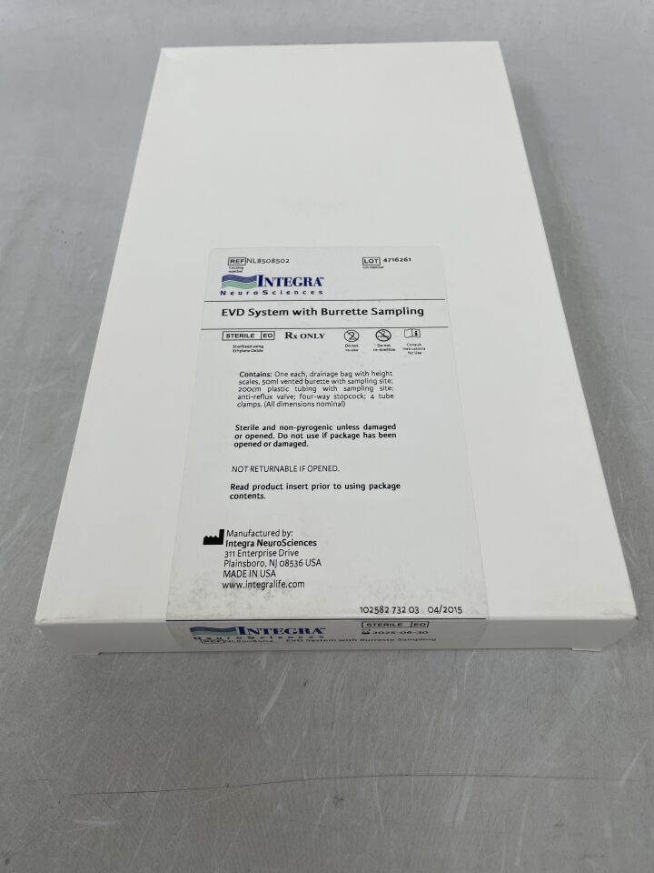 NL8508502 - INTEGRA - CSF Drainage System with Burette Sampling and Needleless Sampling Site, (BX/1) - ( Expiry Date: 2026-07-31 )
