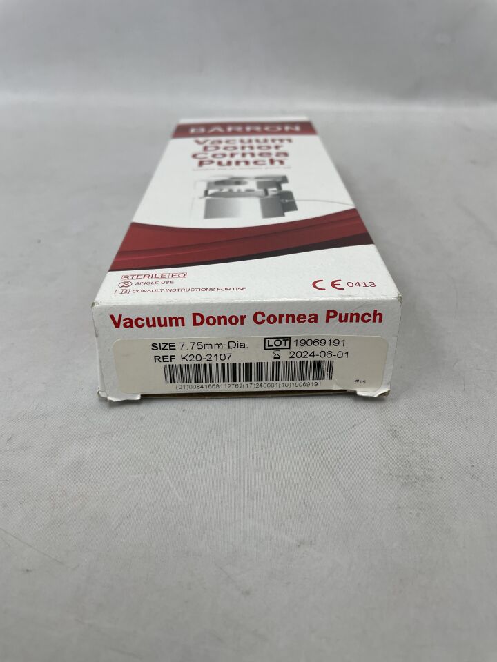 K20-2107 - KATENA - Barron Vacuum Donor Cornea Punch 7.75mm, (BX/1) - ( Expiry Date: 2024-07-01 )