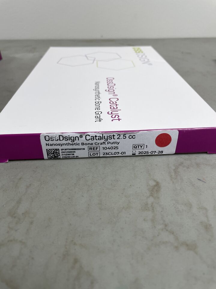 104025 - OSSDSIGN - Catalyst Nanosynthetic Bone Graft Putty, 2.5cc, (BX/1) - ( Expiry Date: 2025-07-28 )