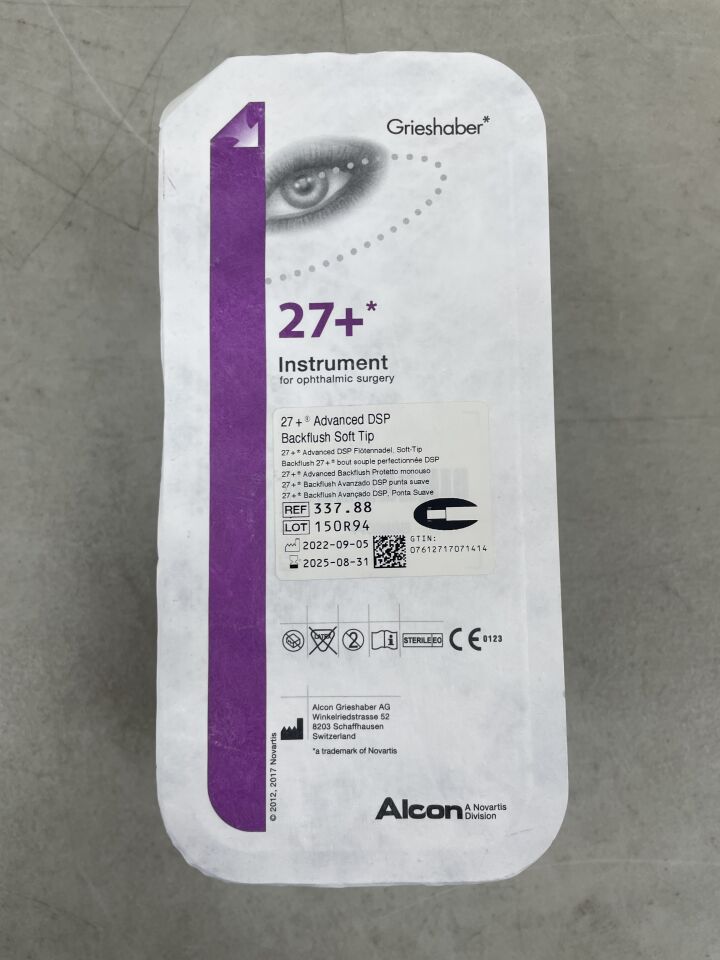 337.88 - ALCON - Grieshaber Advanced DSP Backflush Soft Tip, 27+, (EA) - ( Expiry Date: 2025-11-11 )