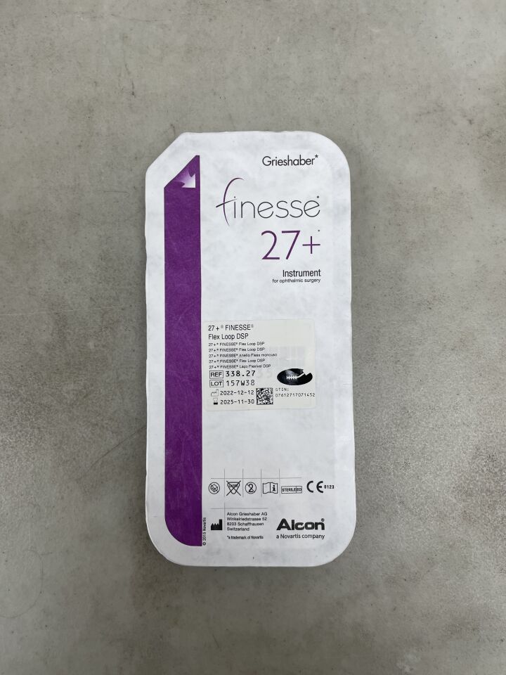 338.27 - ALCON - Grieshaber 27+ Finesse Flex Loop DSP, (EA) - ( Expiry Date: 2024-06-30 )