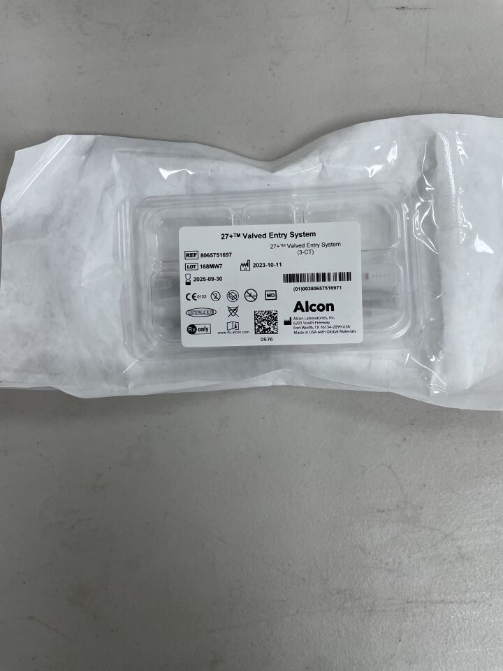 8065751697 - ALCON - 27+ Valved Entry System, 4mm (3 Per Pack), (EA) - ( Expiry Date: 2025-11-04 )