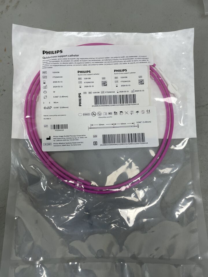 518-036 - PHILIPS - Quick-Cross Support Catheter, 90cm working length, 1.6mm OD, 1.04mm Tip Profile, (EA) - ( Expiry Date: 2026-01-11 )