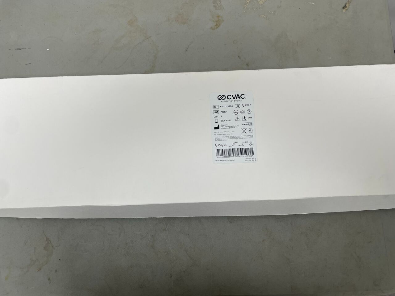 CVC127020-1 - CALYXO - CVAC Aspiration Catheter System, All-in-One Kidney Stone Treatment, (BX/1) - ( Expiry Date: 2025-11-23 )