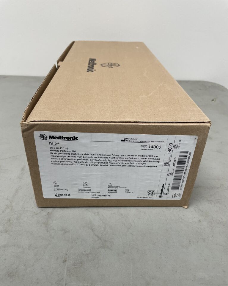 14000 - MEDTRONIC - DLP Multiple Perfusion Set, Sterile 15inch, (BX/10) - ( Expiry Date: 2026-04-05 )