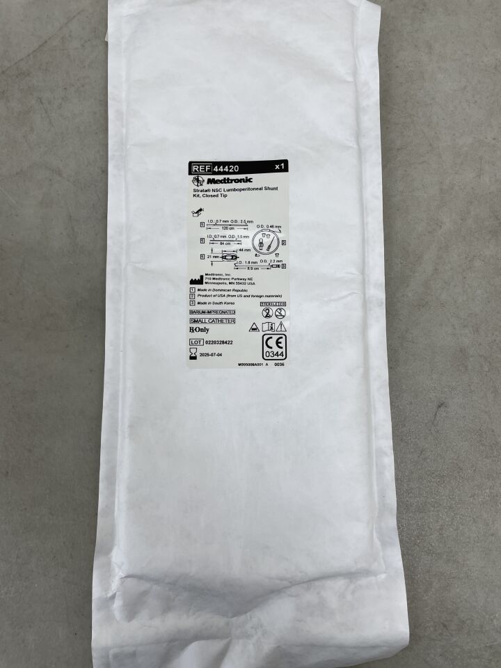 44420 - MEDTRONIC - Strata NSC Lumboperitoneal Shunt Kit, Closed Tip, (EA) - ( Expiry Date: 2025-07-04 )
