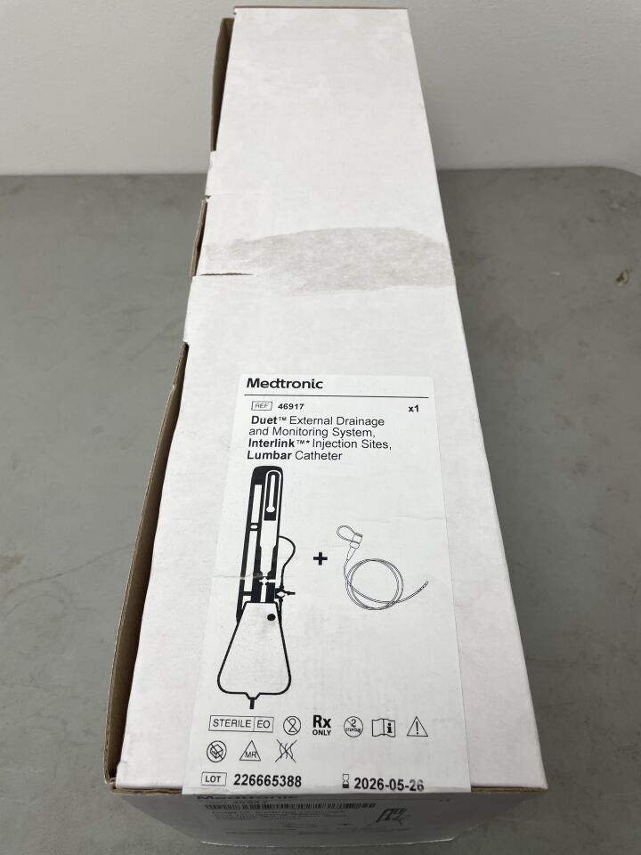 46917 - MEDTRONIC - DUET External Drainage and Monitoring System, Interlink Injection Sites, Lumbar Catheter, (BX/1) - ( Expiry Date: 2026-05-26 )
