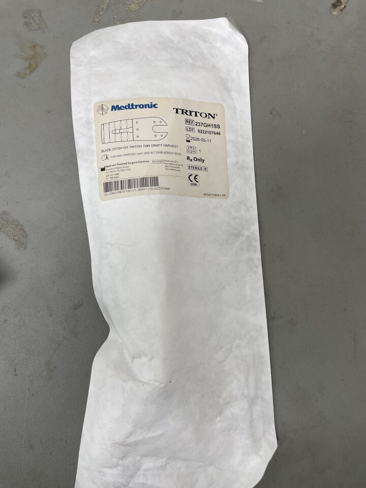 237GH1SS - MEDTRONIC - TRITON Graft Harvesting Blade, 7mm, (EA) - ( Expiry Date: 2026-05-11 )