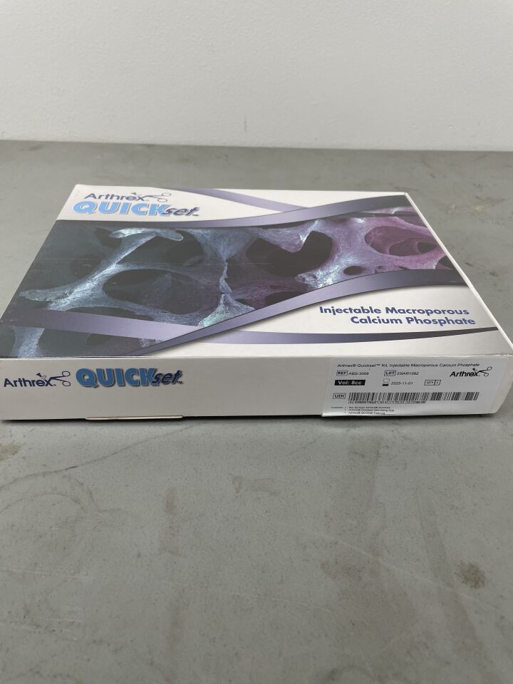 ABS-3008 - ARTHREX - QuickSet Kit, 8cc Injectable Macroporous Calcium Phosphate, (BX/1) - ( Expiry Date: 2025-11-01 )