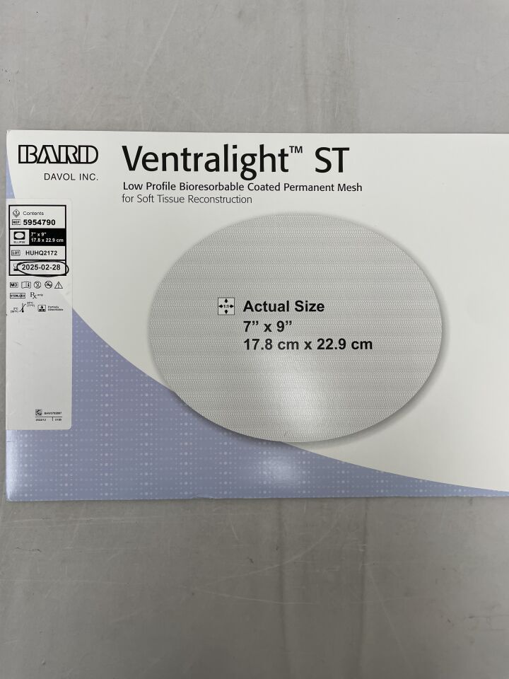 5954790 - BARD - Ventralight ST Mesh, Ellipse 7" x 9", (BX/1) - ( Expiry Date: 2026-02-28 )
